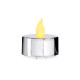 SET 4 VELAS LED MAS PILAS PLATA