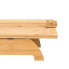 MESA DE BAMBU PARA BRAÇO DE SOFA 35CM