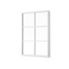 ESPELHO RECTANGULAR 6 QUADRADOS BRANCO