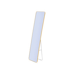 MIROIR RECTANGULAIRE AVEC PIED EN OR