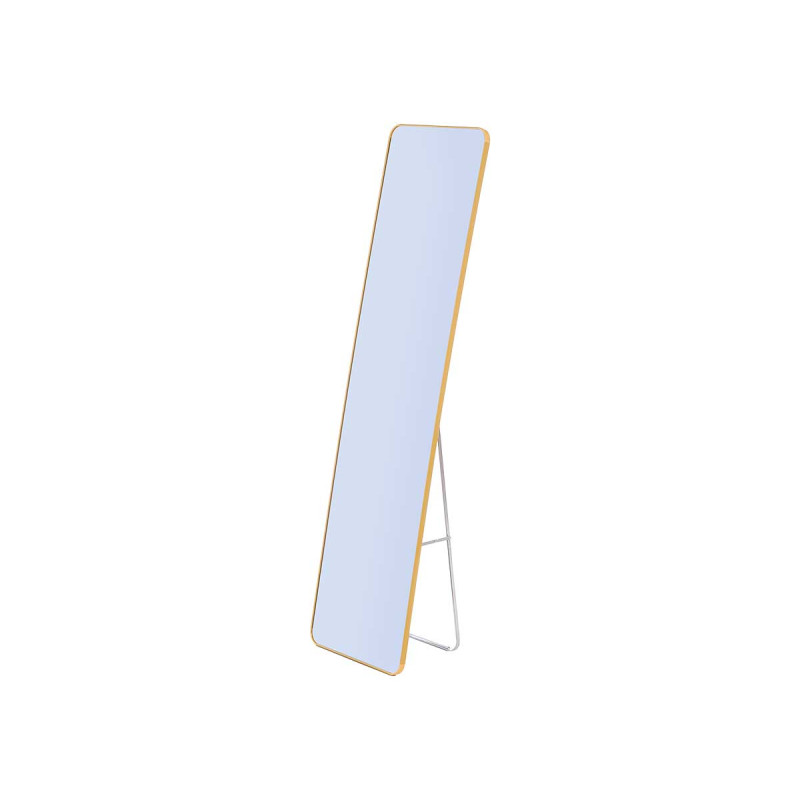 MIROIR RECTANGULAIRE AVEC PIED EN OR