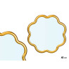MIRROR FLOWER SHAPE GOLD 40X40CM