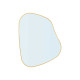 MIROIR FORME ABSTRAITE OR 66X53CM