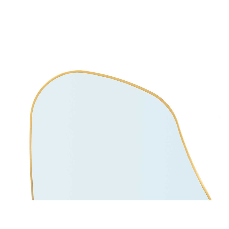 MIROIR FORME ABSTRAITE OR 66X53CM