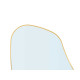 MIROIR FORME ABSTRAITE OR 66X53CM
