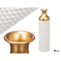 HONEYCOMB EMBOSSED VASE 80CM