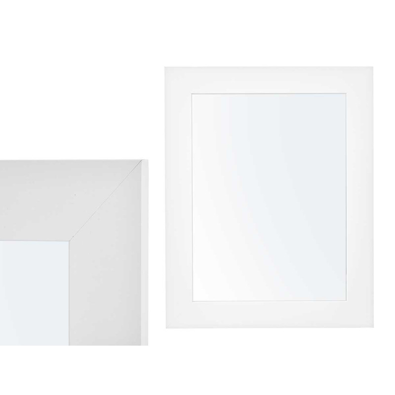 MIROIR 38X48 CADRE BLANC