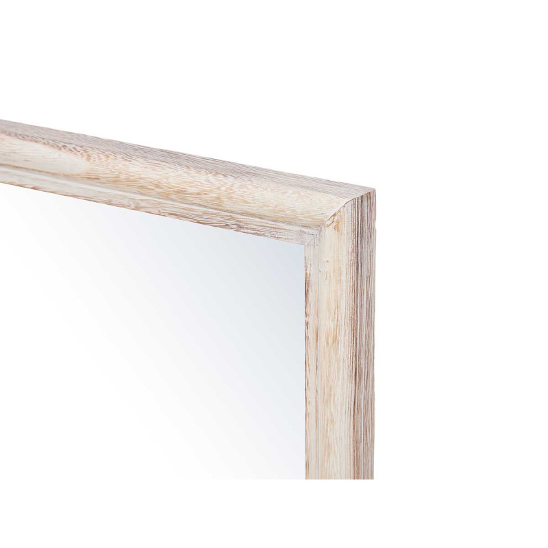 MIROIR MURAL CADRE EN BOIS 80 X 120 CM NATUREL