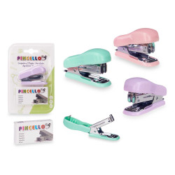 GRAPADORA 500 GRAPAS SURT 3 COLORES 6,5CM