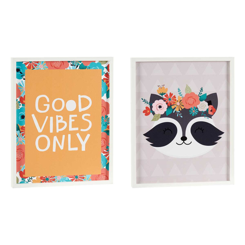 TABLEAU ENFANTS GOOD VIBES 40X50CM SET 2