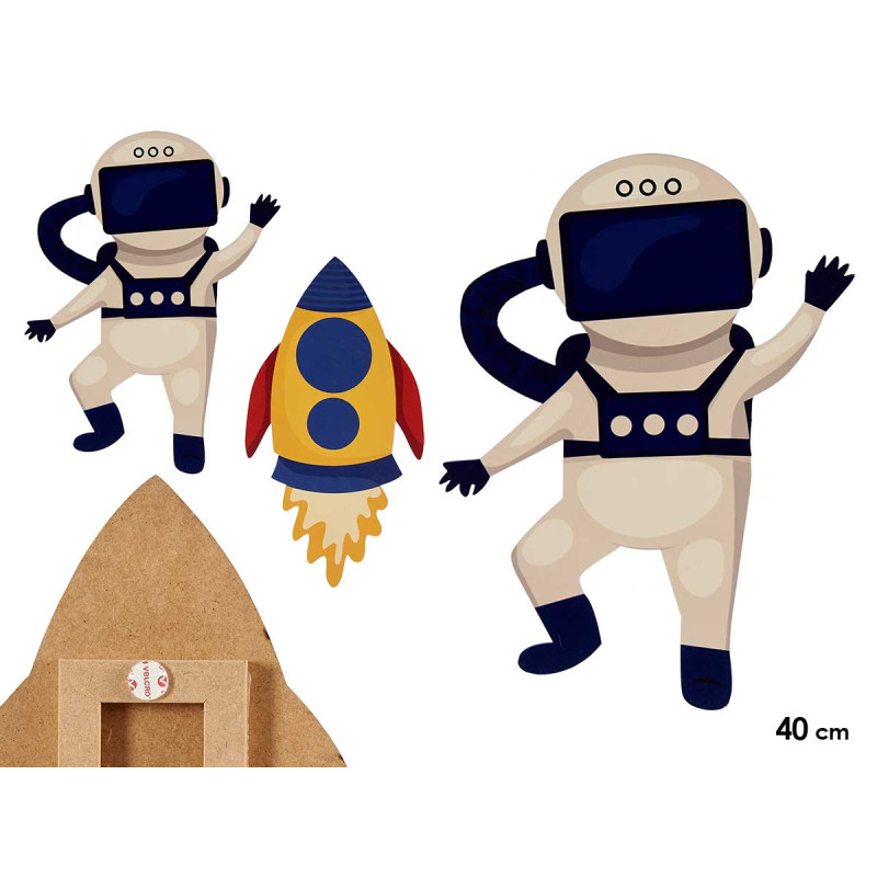 SILHOUETTE BOIS ESPACE 40CM SET 2 