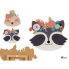 SILHUETA PAREDE ANIMAIS 40CM SORT 2