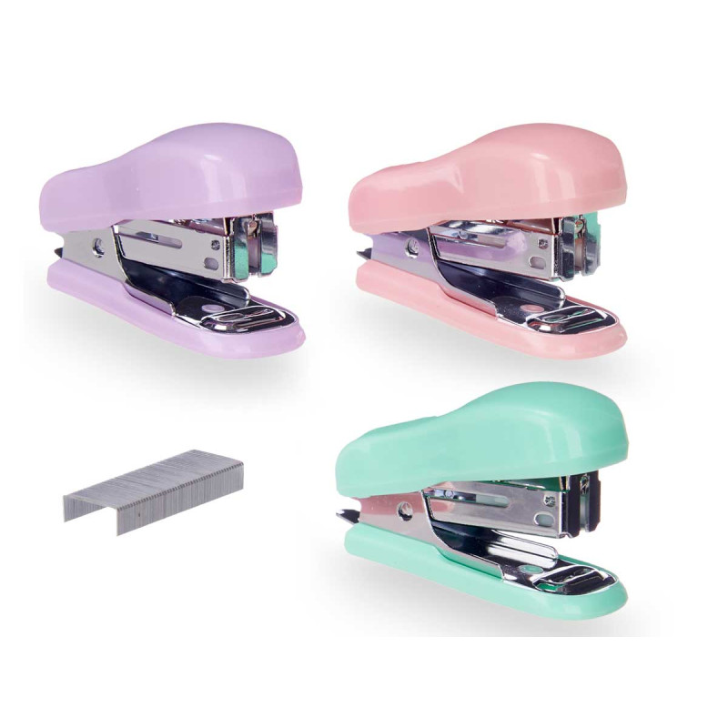 GRAPADORA 500 GRAPAS SURT 3 COLORES 6,5CM
