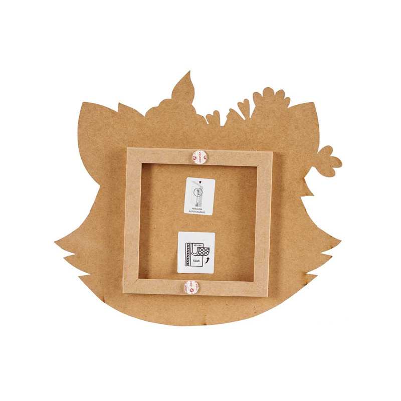 SILHOUETTE BOIS ANIMAUX 40CM SET 2
