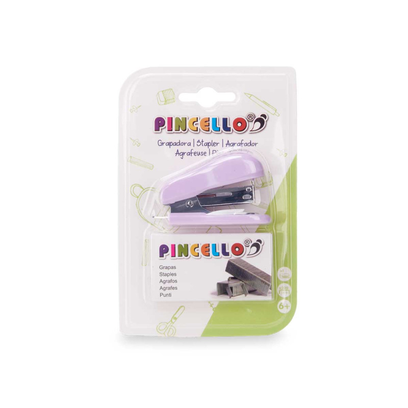 AGRAFADOR 500 AGRAFOS SORT 3 CORES 6,5CM