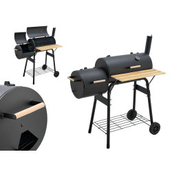 BARBECUE A CARBONE A BOTTE RIPIANO LEGNO