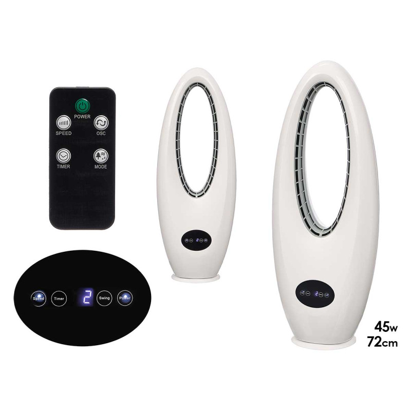 VENTILATORE A TORRE SENZA PALE 45W