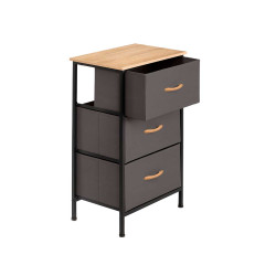MUEBLE 3 CAJONES GRIS
