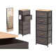 MEUBLE 5 TIROIRS GRIS