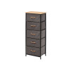 MEUBLE 5 TIROIRS GRIS
