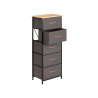 MEUBLE 5 TIROIRS GRIS