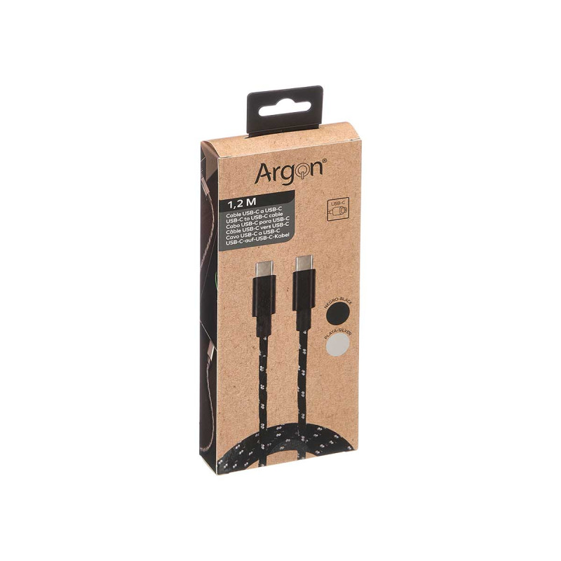 NYLON USB C C 1,2M CABLE ASRT 2 COL 