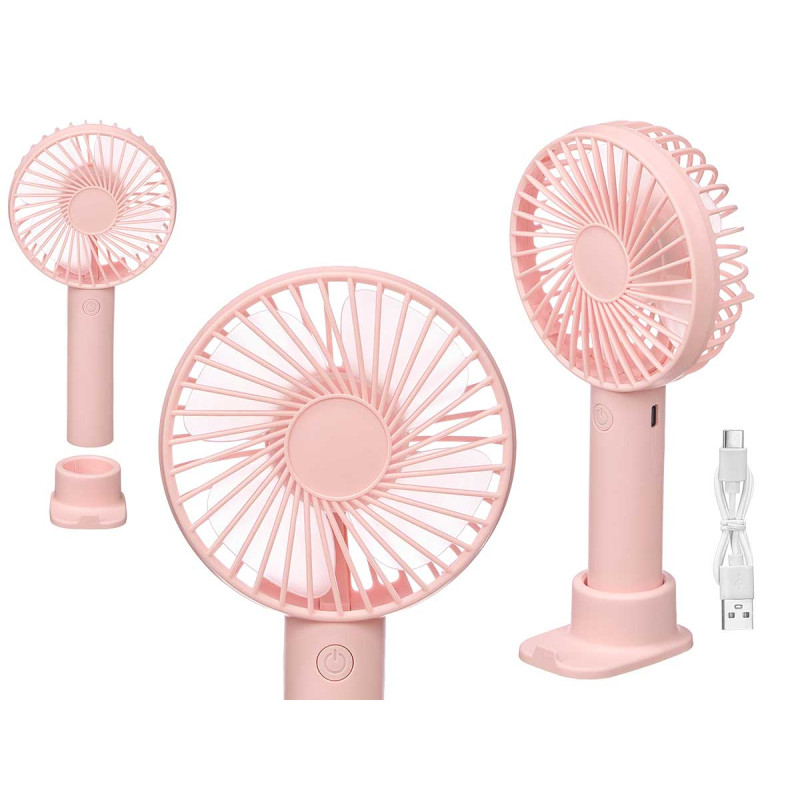 VENTILATORE PORTATILE ROSA
