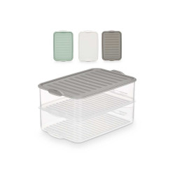 TUPPER COUVERCLE 2 NIVEAUX ASSORT 3 COULEURS 1,6L