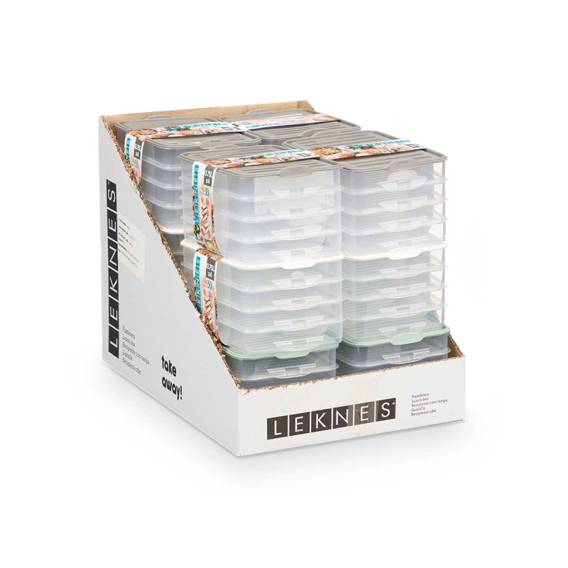 RECIPIENTE 4 NIVEIS COM TAMPA SORT 3 CORES
