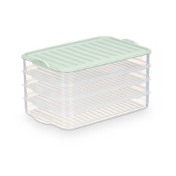 RECIPIENTE 4 NIVEIS COM TAMPA SORT 3 CORES