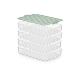 RECIPIENTE 4 NIVEIS COM TAMPA SORT 3 CORES
