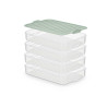 RECIPIENTE 4 NIVEIS COM TAMPA SORT 3 CORES