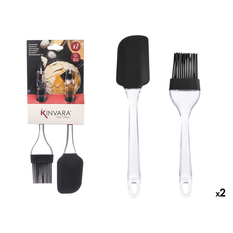 CONJUNTO 2 UTENSÍLIOS ESPATULA PINCEL