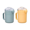 SET TAZZA COPERCHIO CUCCHIAIO GRIGIO CREMA