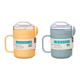 ENSEMBLE TASSE COUVERCLE CUILLÃˆRE GRIS CRÃˆME