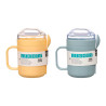ENSEMBLE TASSE COUVERCLE CUILLÃˆRE GRIS CRÃˆME