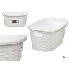 CESTO TESSUTO ELEGANCE BIANCO
