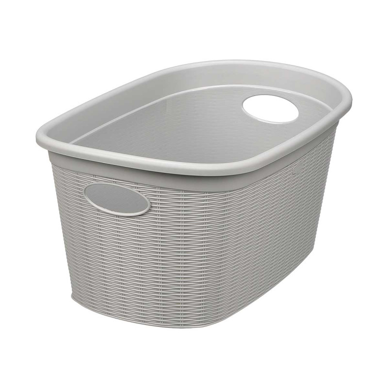 PANIER À LINGE ÉLÉGANCE GRIS CLAIR
