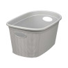 CESTO TESSUTO ELEGANCE GRIGIO CHIARO