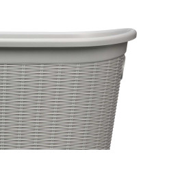 PANIER À LINGE ÉLÉGANCE GRIS CLAIR