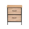 2 DRAWER CABINET WOOD EFFECT