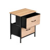 MEUBLE 2 TIROIRS EFFET BOIS