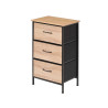 MEUBLE 3 TIROIRS EFFET BOIS