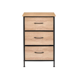3 DRAWER CABINET WOOD EFFECT