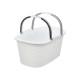 CESTO ROPA CON ASAS ELEGANCE BLANCO