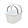 CESTO ROPA CON ASAS ELEGANCE BLANCO