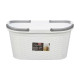 PANIER À LINGE AVEC POIGNÉES ÉLÉGANCE BLANC