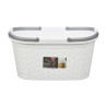 CESTO ROPA CON ASAS ELEGANCE BLANCO