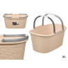 CESTO ROPA CON ASAS ELEGANCE CREMA