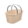 CESTO TECIDO ALÇAS ELEGANCE CREME